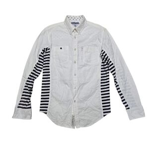 Staple White Jones L/S Woven Shirt Sz S